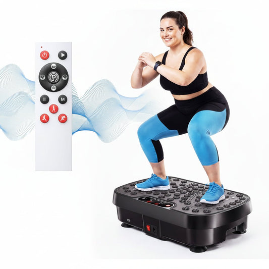 Vibration Plate Exercise Machine, Full Body Workout Platform, 99 Speeds, 330lb Capacity - Homvista