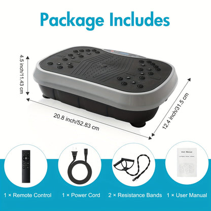 Vibration Platform Exercise Machine, 100 Speed Levels, Full Body Workout Board, Remote - Homvista