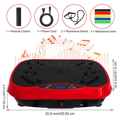 Vibration Platform Exercise Machine, 100 Speed Levels, Full Body Workout Board, Remote - Homvista