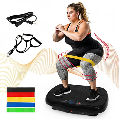 Vibration Platform Exercise Machine, 100 Speed Levels, Full Body Workout Board, Remote - Homvista