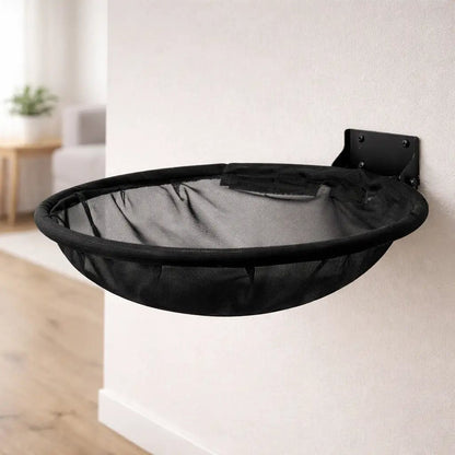 Wall-Mounted Cat Hammock, Foldable Mesh Cat Bed with Metal Frame, 40cm Lounging Area - Homvista