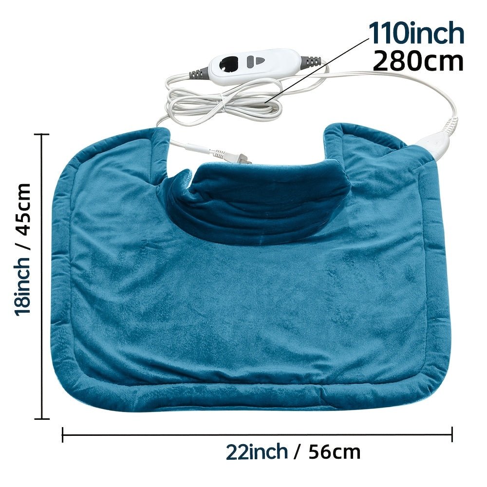 Weighted Graphene Electric Heating Pad, Neck & Back Wrap, 6 Heat Settings - Homvista