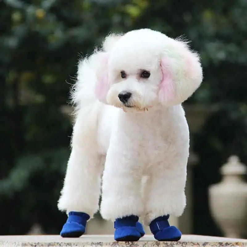 Winter Dog Boots, Insulated Water-Resistant Paw Shoes with Non-Slip Soles - Homvista