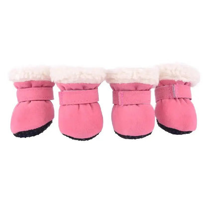 Winter Dog Boots, Insulated Water-Resistant Paw Shoes with Non-Slip Soles - Homvista