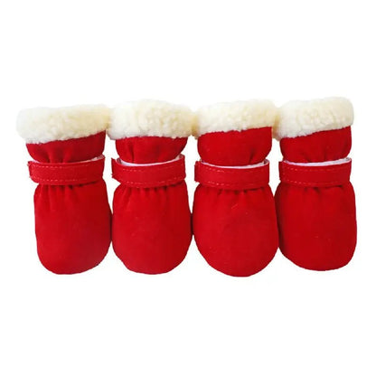 Winter Dog Boots, Insulated Water-Resistant Paw Shoes with Non-Slip Soles - Homvista