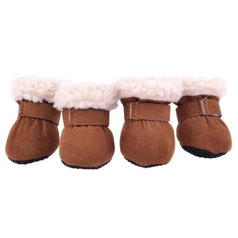 Winter Dog Boots, Insulated Water-Resistant Paw Shoes with Non-Slip Soles - Homvista