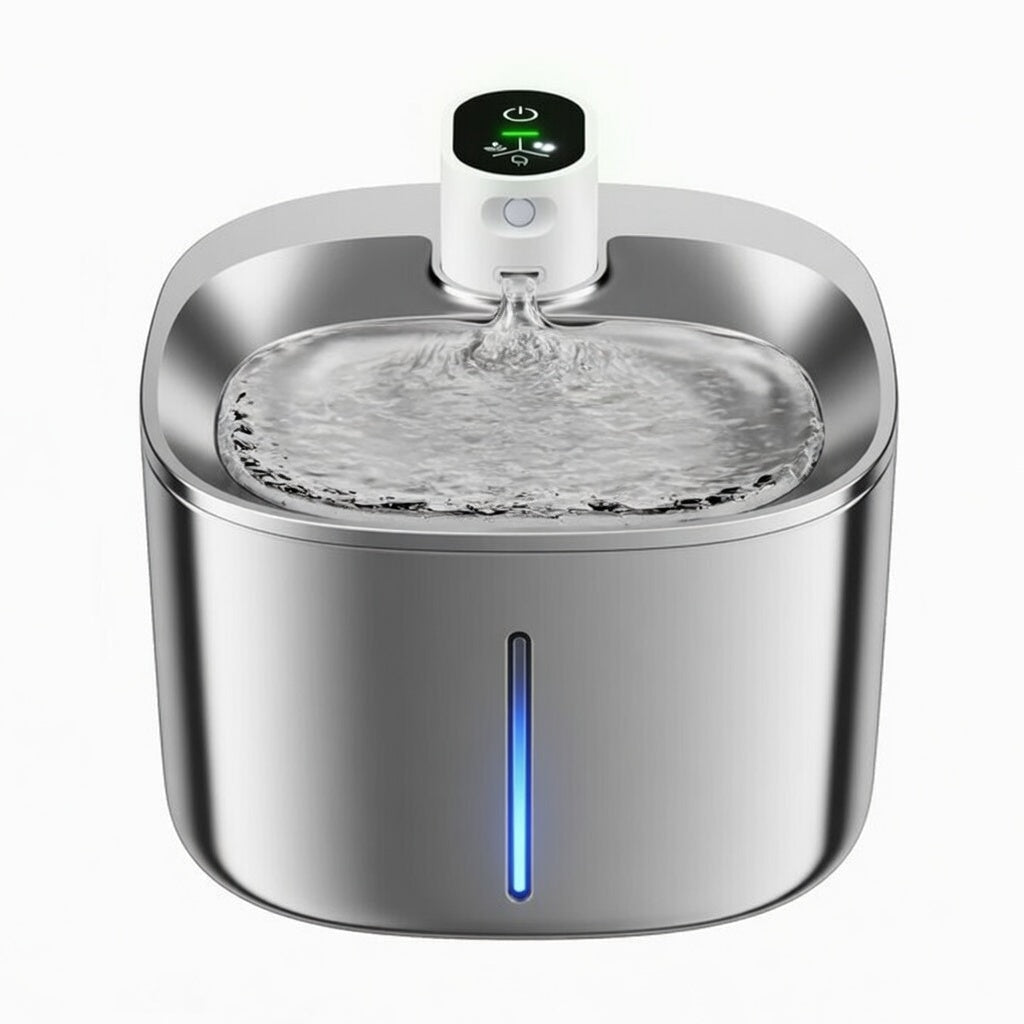 Wireless Cat Water Fountain, 1.5L Cordless Pet Fountain with Adjustable Flow & Quiet Pump - Homvista