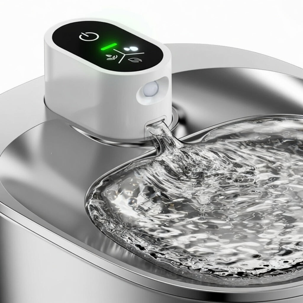 Wireless Cat Water Fountain, 1.5L Cordless Pet Fountain with Adjustable Flow & Quiet Pump - Homvista