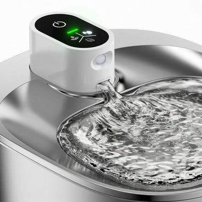 Wireless Cat Water Fountain, 1.5L Cordless Pet Fountain with Adjustable Flow & Quiet Pump - Homvista