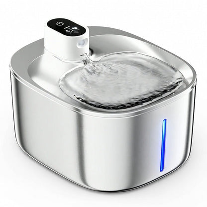 Wireless Cat Water Fountain, 2L Cordless Pet Fountain with Adjustable Flow & Rechargeable Battery - Homvista