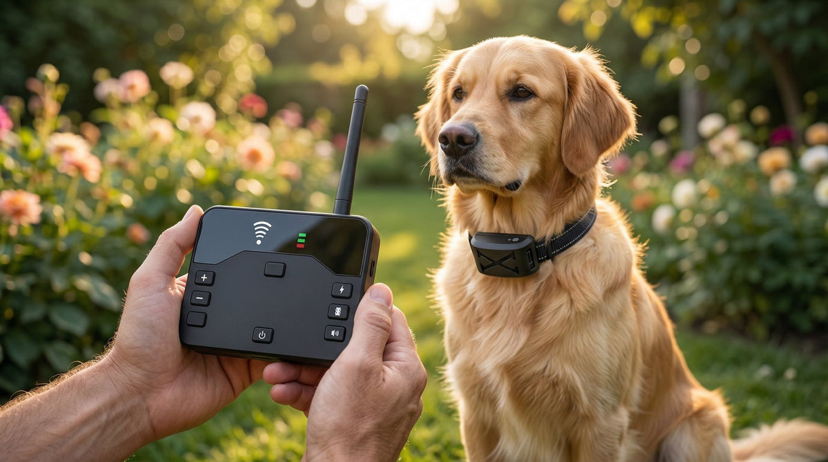 Wireless Dog Fence System, 100–250m Boundary with Waterproof Training Collar for Up to 3 Dogs - Homvista