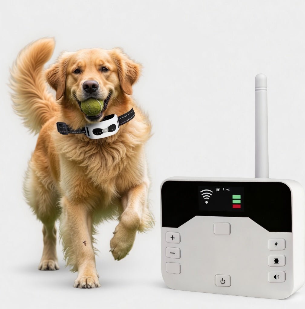 Wireless Dog Fence & Training Collar, 2-in-1 300m Remote System with IP65 Receiver for 1–2 Dogs - Homvista