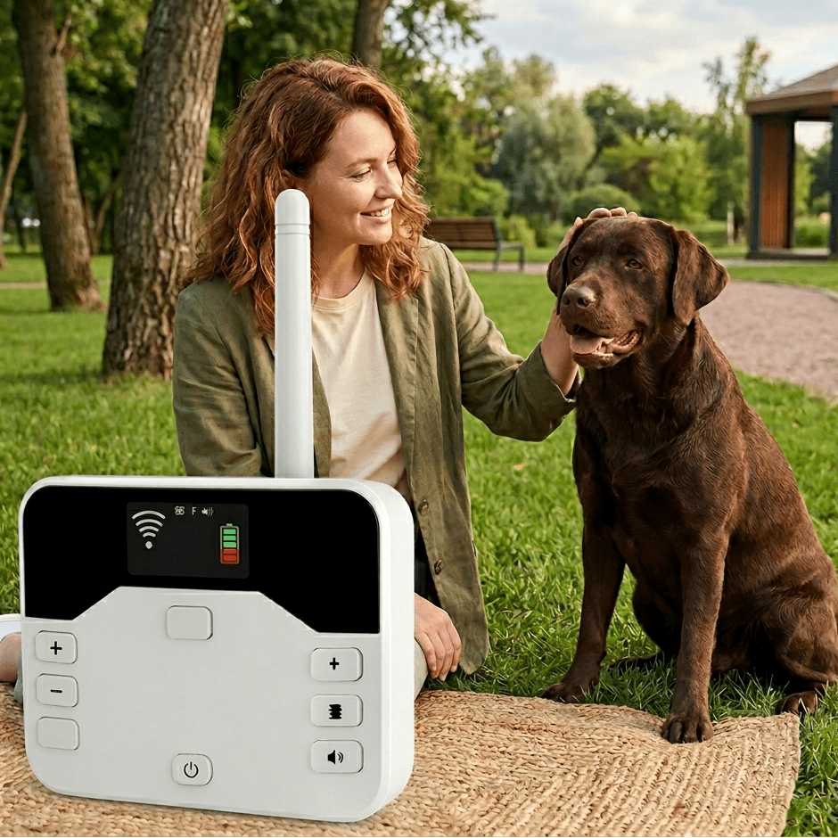 Wireless Dog Fence & Training Collar, 2-in-1 Remote System with 100–150m Range, IP65 - Homvista