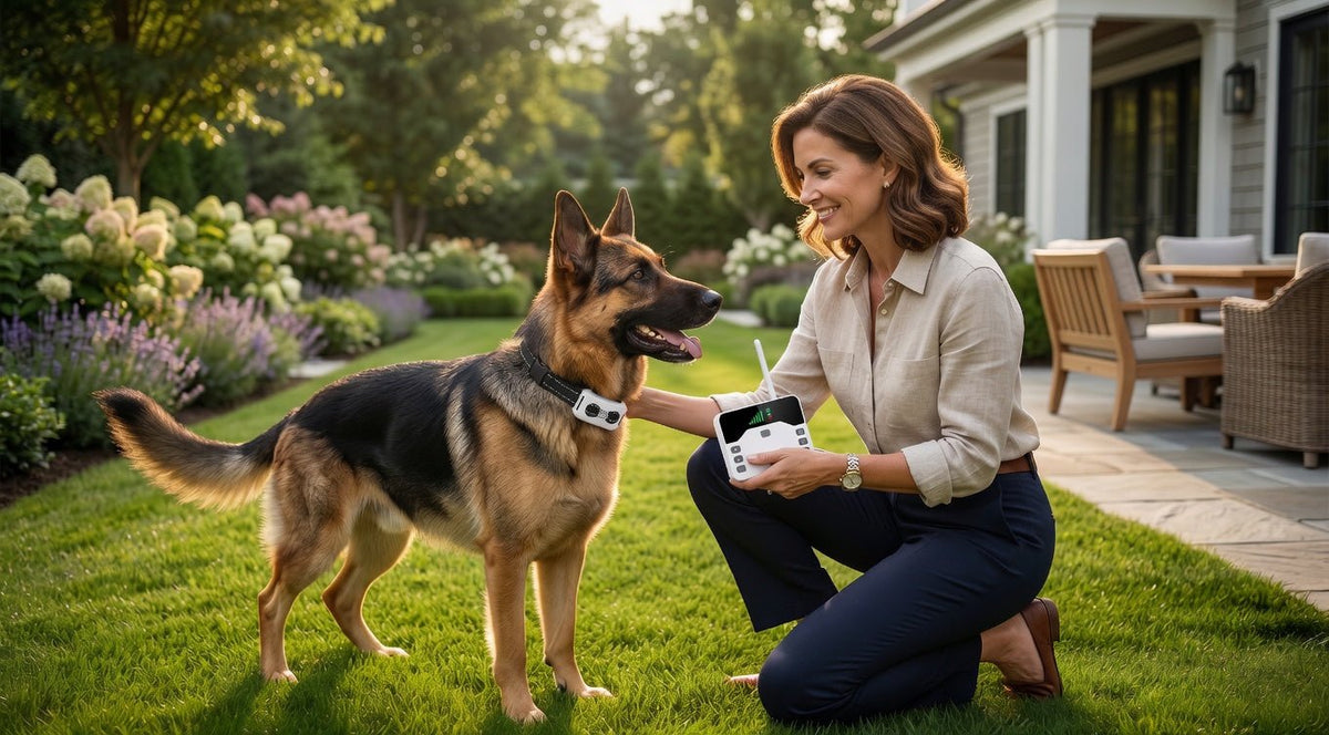 Wireless Dog Fence & Training Collar, 2-in-1 Remote System with 100–150m Range, IP65 - Homvista