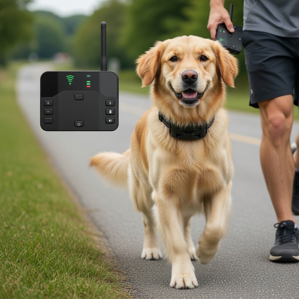 Wireless Dog Fence & Training Collar, 65–1640ft Boundary System for Up to 3 Dogs - Homvista
