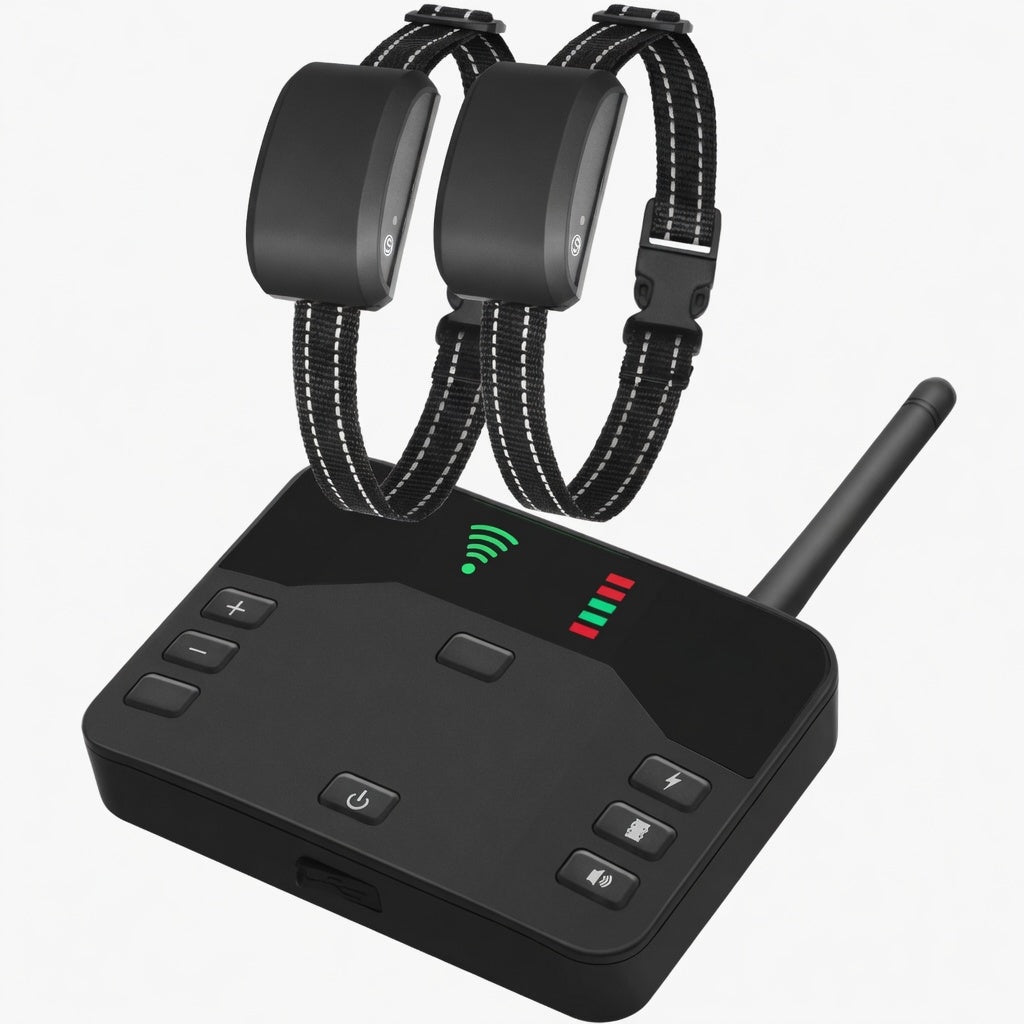 Wireless Dog Fence & Training Collar, 65–1640ft Boundary System for Up to 3 Dogs - Homvista